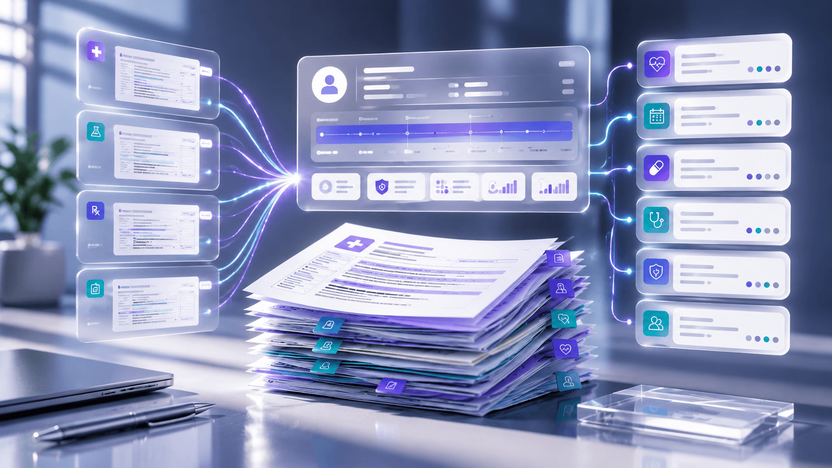 Abstract medical records transformed into decision-ready medical record intelligence